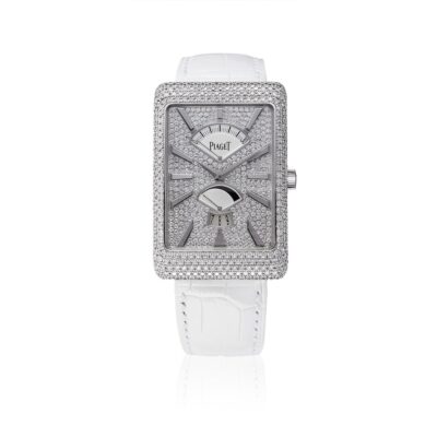 Piaget Black Tie Wristwatch Full Diamond Set