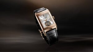 The Reverso is one of Jaeger LeCoultre's most iconic watches, featuring a distinctive rectangular case and a reversible design.
